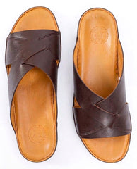 AN- 4805 - Brown / Tan Luxury Arabic Sandal for Men
