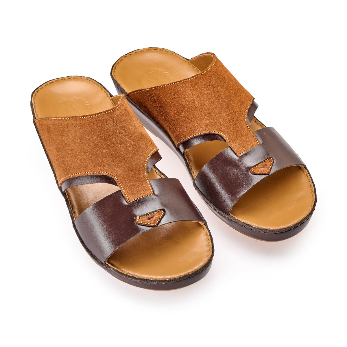 VC - AC - 7031 - Brown / Tan - Luxury Arabic Sandal for Men