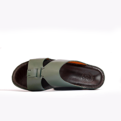AN- 4806- Green / Black Luxury Arabic Sandal for Men