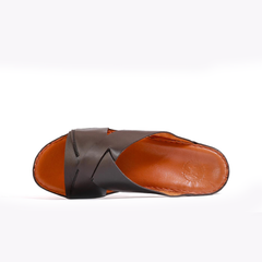 AN- 4805 - Black / Tan Luxury Arabic Sandal for Men