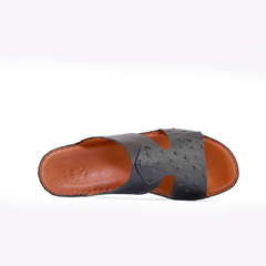 AN- 4808 - Black / Tan Luxury Arabic Sandal for Men