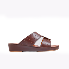 AN- 4809 - Brown Luxury Arabic Sandal for Men