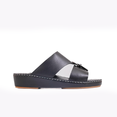 AN- 4801 - Black / Tan Luxury Arabic Sandal for Men
