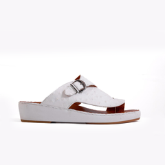 AN- 4810 - White / Tan Luxury Arabic Sandal for Men