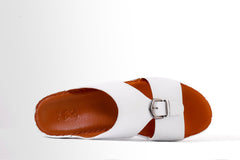 AN- 4801 - White / Tan Luxury Arabic Sandal for Men