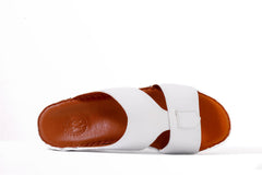 AN- 4804 - White / Tan Luxury Arabic Sandal for Men