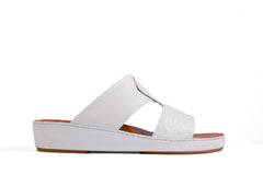 AN- 4808 - White / Tan Luxury Arabic Sandal for Men
