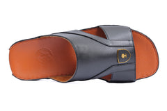 AN- 4849  Black / Tan - Luxury Arabic Sandal for Men