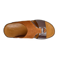 VC - AC - 7031 - Brown / Tan - Luxury Arabic Sandal for Men