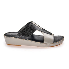 VC - AC - 7061 - Gray / Black- Luxury Arabic Sandal for Men