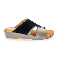 VC - AC - 7030 - Gray / Tan - Luxury Arabic Sandal for Men